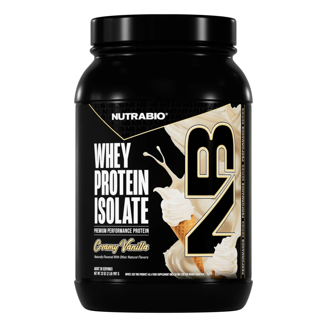 2NutraBio WPI 2lb Vanilla Front 1