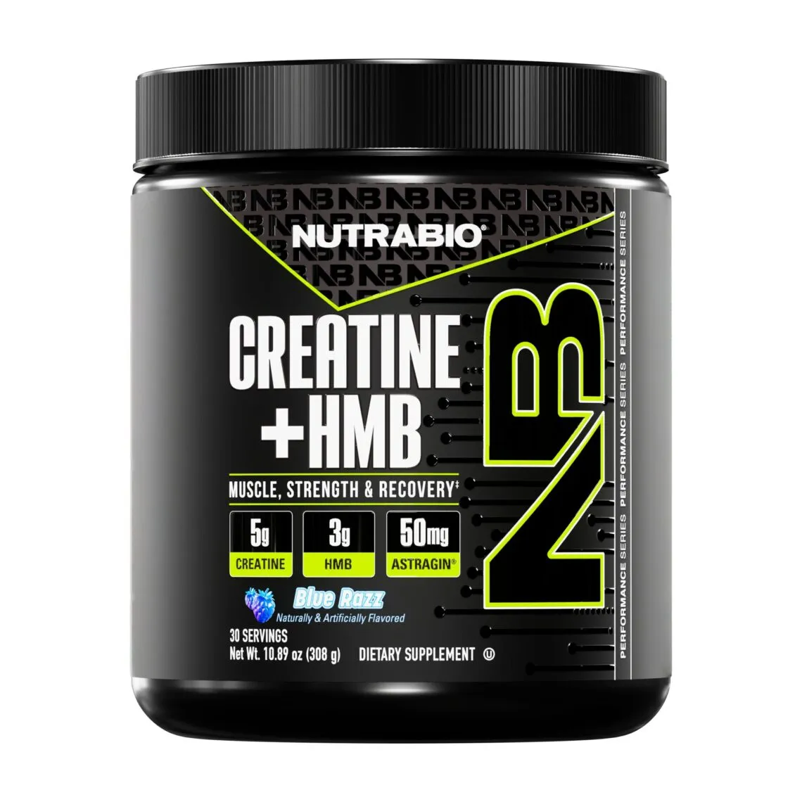 OCR High Res NutraBio CreatineHMB BlueRazz Front